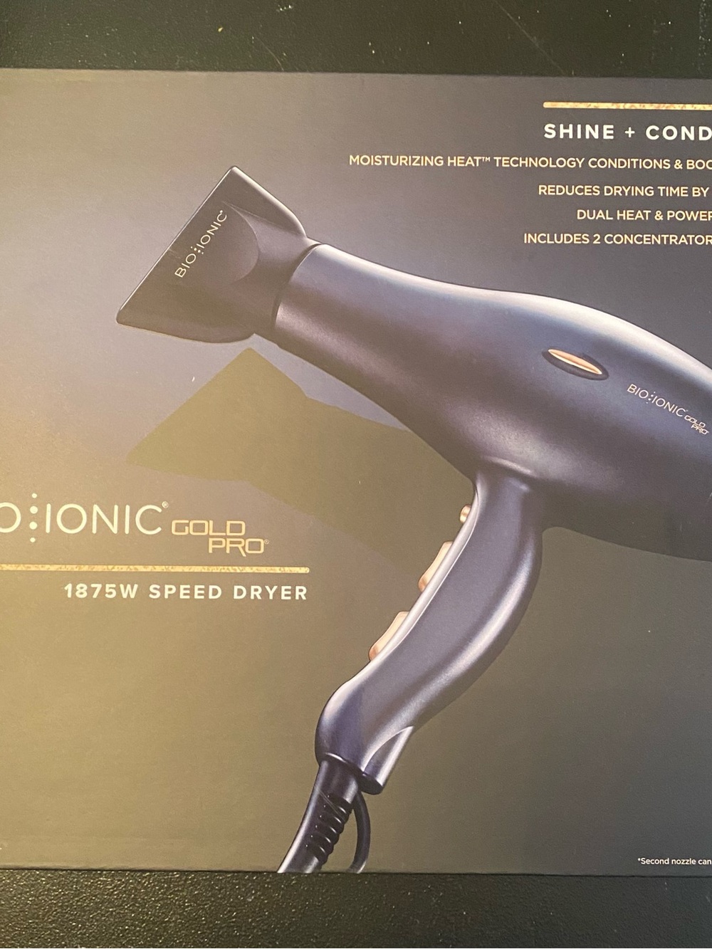 Bio Ionic Gold Pro 1875W Speed Dryer - Black
